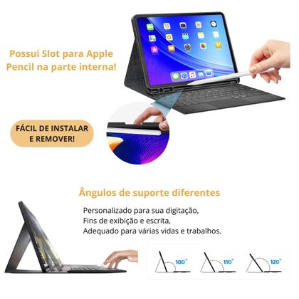 Imagem de Case Protetora Keyboard Ajustável Para iPad 10ª Geração 10.9
