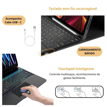 Imagem de Case Protetora Keyboard Ajustável Para iPad 10ª Geração 10.9