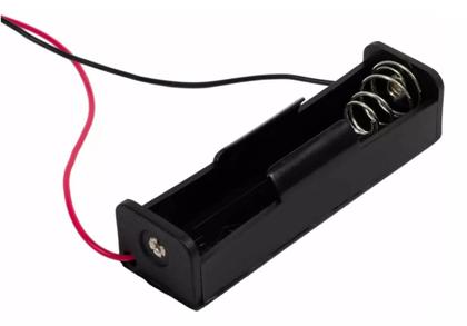 Imagem de Case Suporte Porta Pilha Bateria 18650 3.7V com Fios para Solda  Ideal para Projetos Arduino e DIY