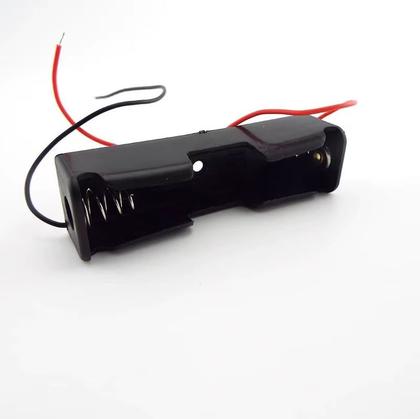 Imagem de Case Suporte Porta Pilha Bateria 18650 3.7V com Fios para Solda  Ideal para Projetos Arduino e DIY