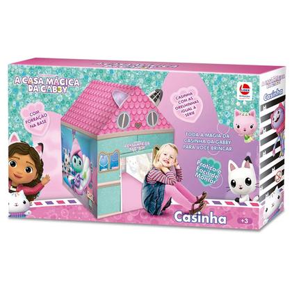 Imagem de Casinha A Casa Mágica Da Gabby Tenda Rosa Infantil Para Crianças Cabaninha Para Meninas - Líder Brinquedos