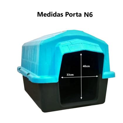 Imagem de Casinha Cachorro Grande Desmontável N6 Azul Alvorada