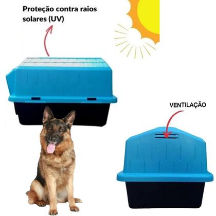 Imagem de Casinha Cachorro Grande Desmontável N6 Azul Alvorada