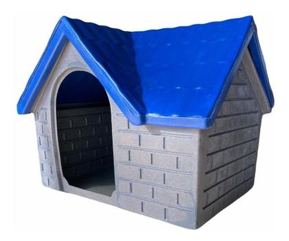 Imagem de Casinha Casa Plástica Cachorro Médio Porte Bangalo Número 4 Com Colchão