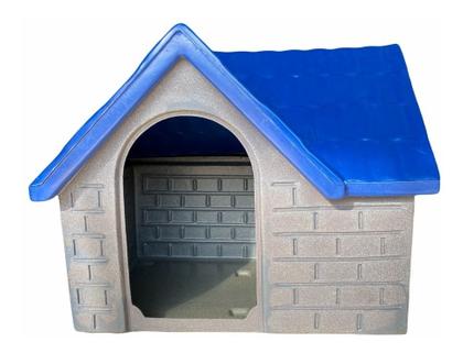 Imagem de Casinha Casa Plástica Cachorro Médio Porte Bangalo Número 4 Com Colchão