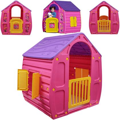 Imagem de Casinha de Brinquedo Jardim Zippy Toys Magic House Minnie Rosa