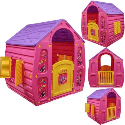 Imagem de Casinha de Brinquedo Jardim Zippy Toys Magic House Minnie Rosa