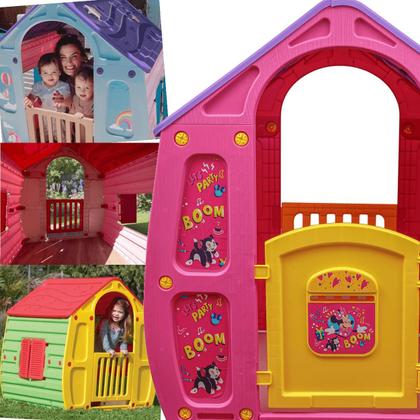 Imagem de Casinha de Brinquedo Jardim Zippy Toys Magic House Minnie Rosa