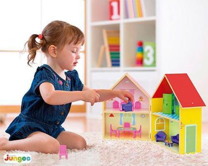 Imagem de Casinha de Madeira Infantil - Yellow House - Junges