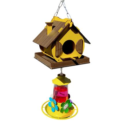 Imagem de Casinha De Passarinho Decorativa Bebedouro Beija-flores