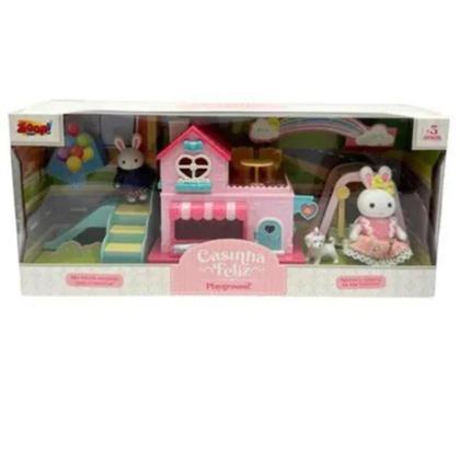 Imagem de Casinha Feliz Coleção Playground Coelhinhos Zoop Toys