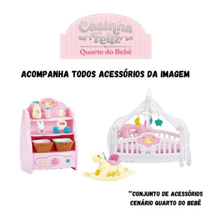 Casinha Feliz Quarto Do Bebê Zoop Toys - Casinha de Boneca