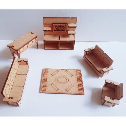 Imagem de Casinha Para Boneca Polly Lol Com Varanda 43 Cm Com Móveis