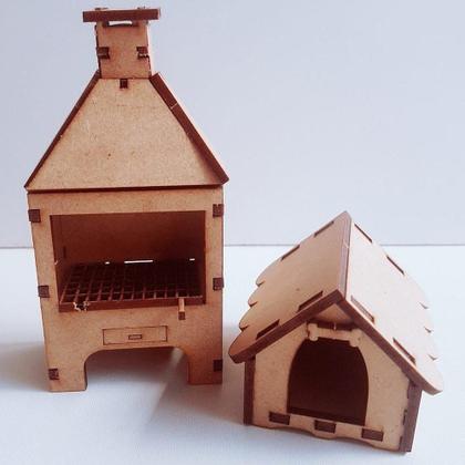 Imagem de Casinha Para Boneca Polly Lol Com Varanda 43 Cm Com Móveis