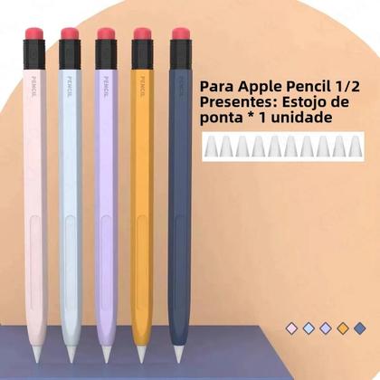 Imagem de Caso protetor para ipad tablet, caneta touch, caneta stylus, manga protetora, para apple pencil 2/1