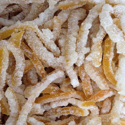 Imagem de Casquinha de laranja cristalizada em tiras 500g