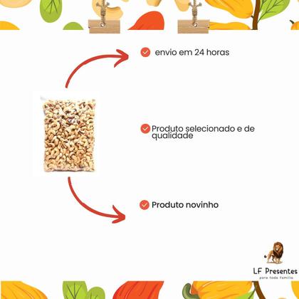 Imagem de Castanha De Caju W1 Assada Sem Óleo Premium Mista Banda 250g