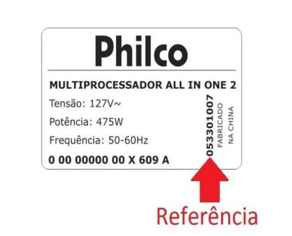 Imagem de Castanha Original do Extrator de Suco Multiprocessador Britânia - Philco All in One Citrus / Maximus / BMP900V Vermelho