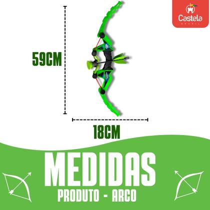 Imagem de Castela lançador arco e flecha tempestade de ataque 35 metros cbs0114a - verde