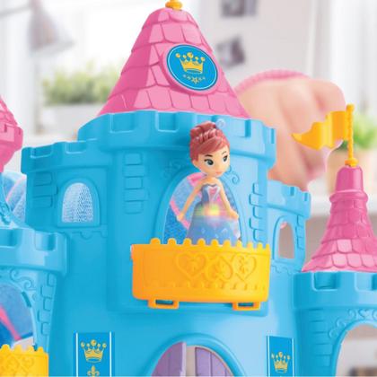 Imagem de Castelo Casinha De Boneca Com Móveis Princesa Snow Neve - Samba Toys