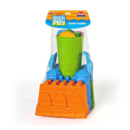 Imagem de Castelo De Praia Beach Play Kit 9 Peças Para Brincar Areia - Usual Brinquedos