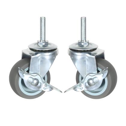 Imagem de Caster Wheels YEEMIGO, giratório de 2 polegadas com freio, conjunto de 4