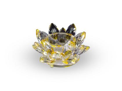 Imagem de Castiçal de Vidro - Flor de Lotus