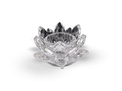 Imagem de Castiçal de Vidro - Flor de Lotus