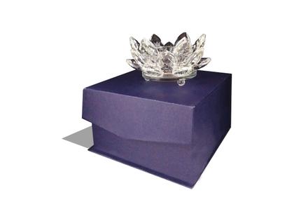 Imagem de Castiçal de Vidro - Flor de Lotus