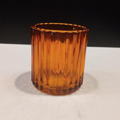 Imagem de CASTIÇAL DECORATIVO ENFEITE CASA HOME&CO VIDRO 8x7x7cm ÂMBAR