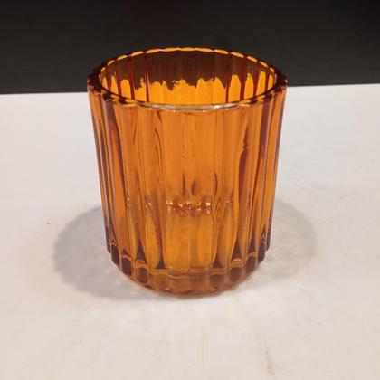 Imagem de CASTIÇAL DECORATIVO ENFEITE CASA HOME&CO VIDRO 8x7x7cm ÂMBAR