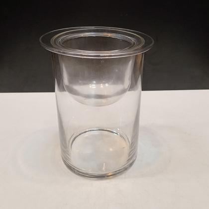 Imagem de Castiçal Home&Co 15x12cm Eco Crystal Transparente Enfeite Decorativo para Sala Quarto e Casa
