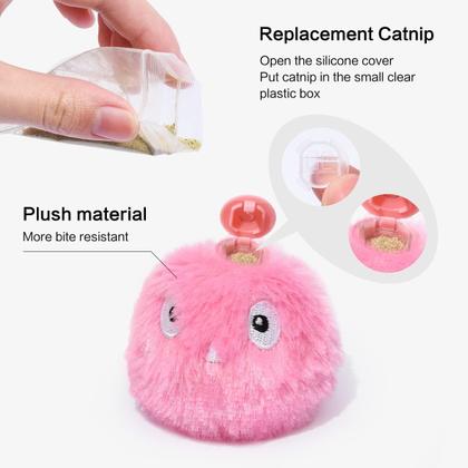 Imagem de Cat Ball Toys Petgravity Chirping com Catnip, pacote com 3 pelúcias