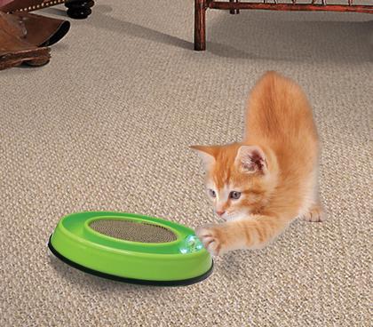 Imagem de Cat Scratcher Toy SPOT Rockin' LED Ball 13 cm Pad Catnip