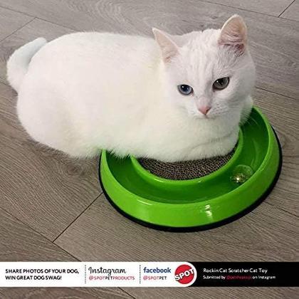 Imagem de Cat Scratcher Toy SPOT Rockin' LED Ball 13 cm Pad Catnip