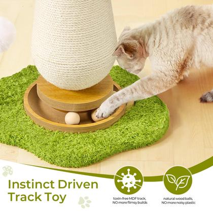 Imagem de Cat Scratching Post TEWIWAP Mushroom com brinquedos interativos