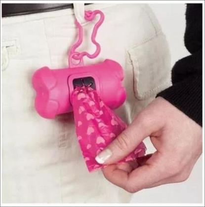 Imagem de Cata Caca Kit Ossinho + 1 Rolo (2 No Total) Cocô Pets Gatos