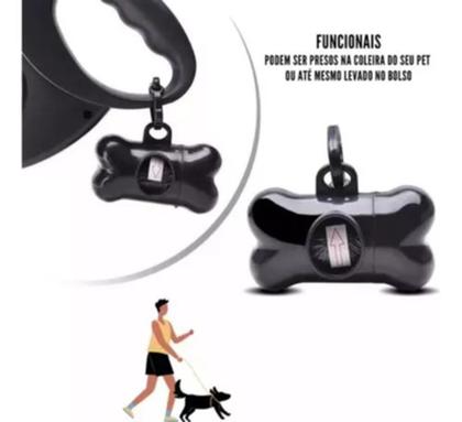 Imagem de Cata Caca Kit Ossinho + 1 Rolo Cores (2 No Total) Cocô Pets