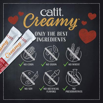 Catit Creamy Lickable Cat Treat - Pacote com 50 Unidades (15ml cada) Imagem de Catit Creamy Lickable Cat Treat - Pacote com 50 Unidades (15ml cada)