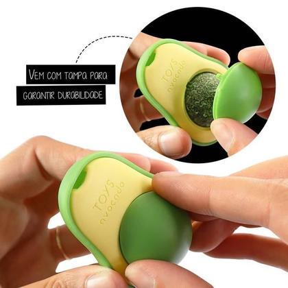 Imagem de Catnip Abacate Com Tampa Brinquedo Interativo Para Gatos