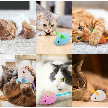 Imagem de Catnip Toy Dorakitten 6 peças de brinquedos de pelúcia para gatos e ratos