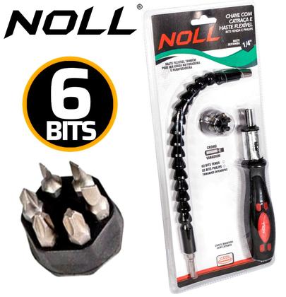 Imagem de Catraca Com Extensor Haste Prolongador Flexivel - Noll