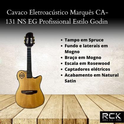 Imagem de Cavaco Eletroacústico Marquês CA-131 NS EG Profissional Estilo Godin