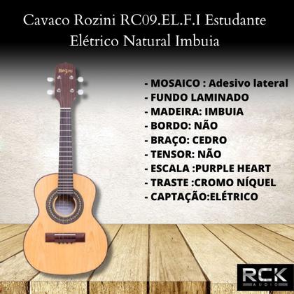 Imagem de Cavaco Rozini RC09.EL.F.I Estudante Elétrico Natural Imbuia
