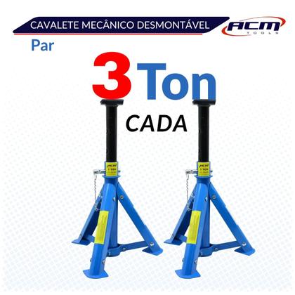 Imagem de Cavalete 3Ton DESMONTAVEL O PAR CMD03 ACM TOOLS