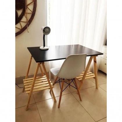 Imagem de Cavalete C/ Estrado Madeira Pinus 80 Natural Rustico