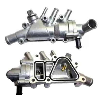 Imagem de Cavalete d agua valvula termostática fiesta 1.0 8v / ecosport 1.6 8v zetec flex 2005 a 2014