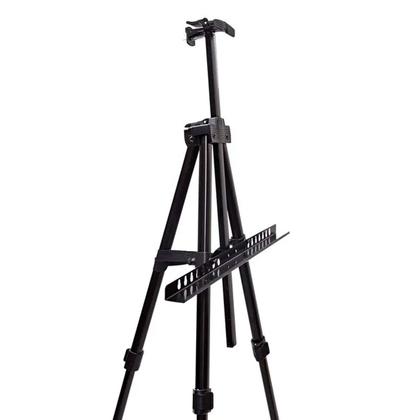 Imagem de Cavalete Tripé Para Tela de Pintura e Quadro Branco Lousa Com Ajuste De Altura 71,5 a 103cm Ajuste de altura do Quadro em Até 85cm