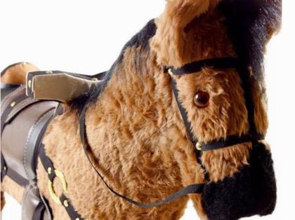 Imagem de Cavalinho de balanço infantil com sela