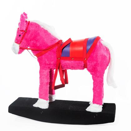 Imagem de Cavalinho de Balanço Sustentável  Pelúcia Macia e Estrutura Reforçada